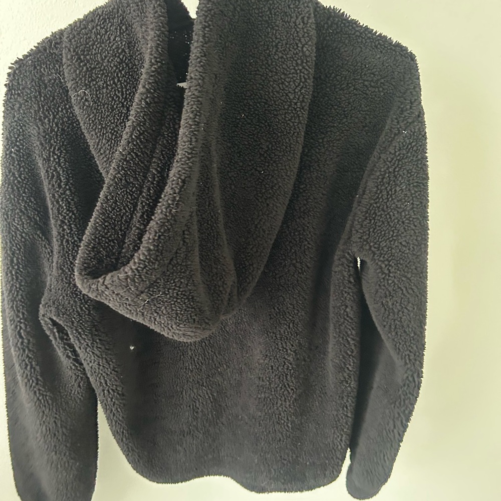 Cozy Black Sherpa Hoodie